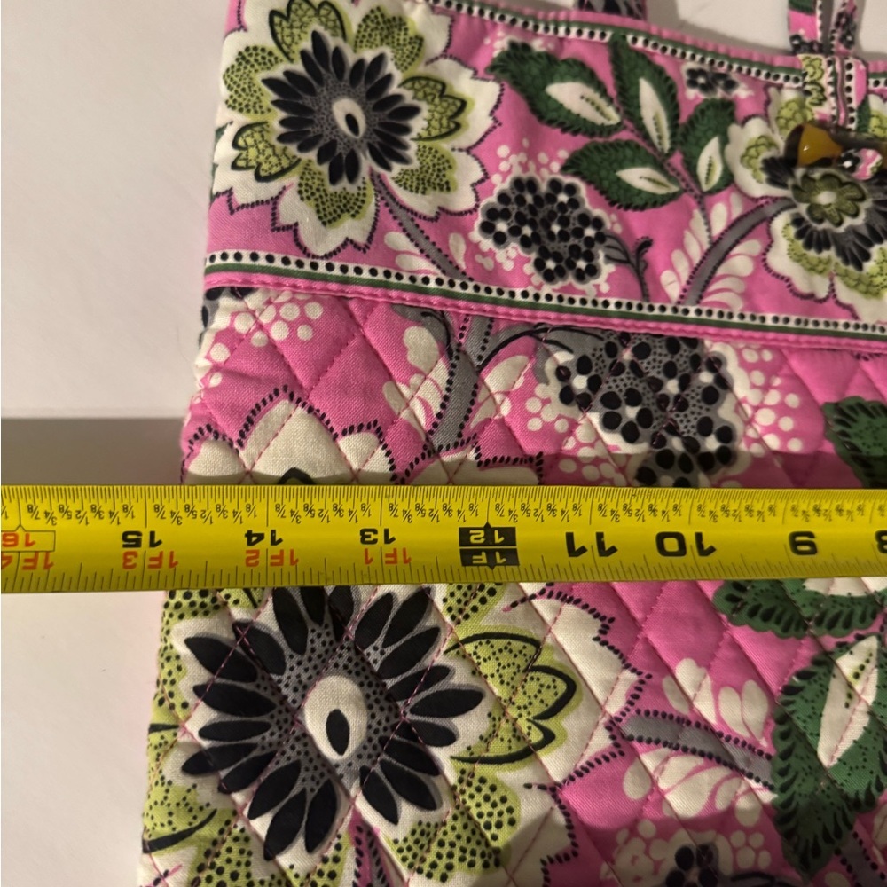 Vera Bradley Floral Pink Quilted Tote Bag - Picture 7 of 8